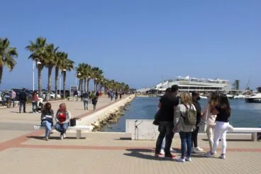 Ambiente en el puerto de Dénia la pasada Pascua