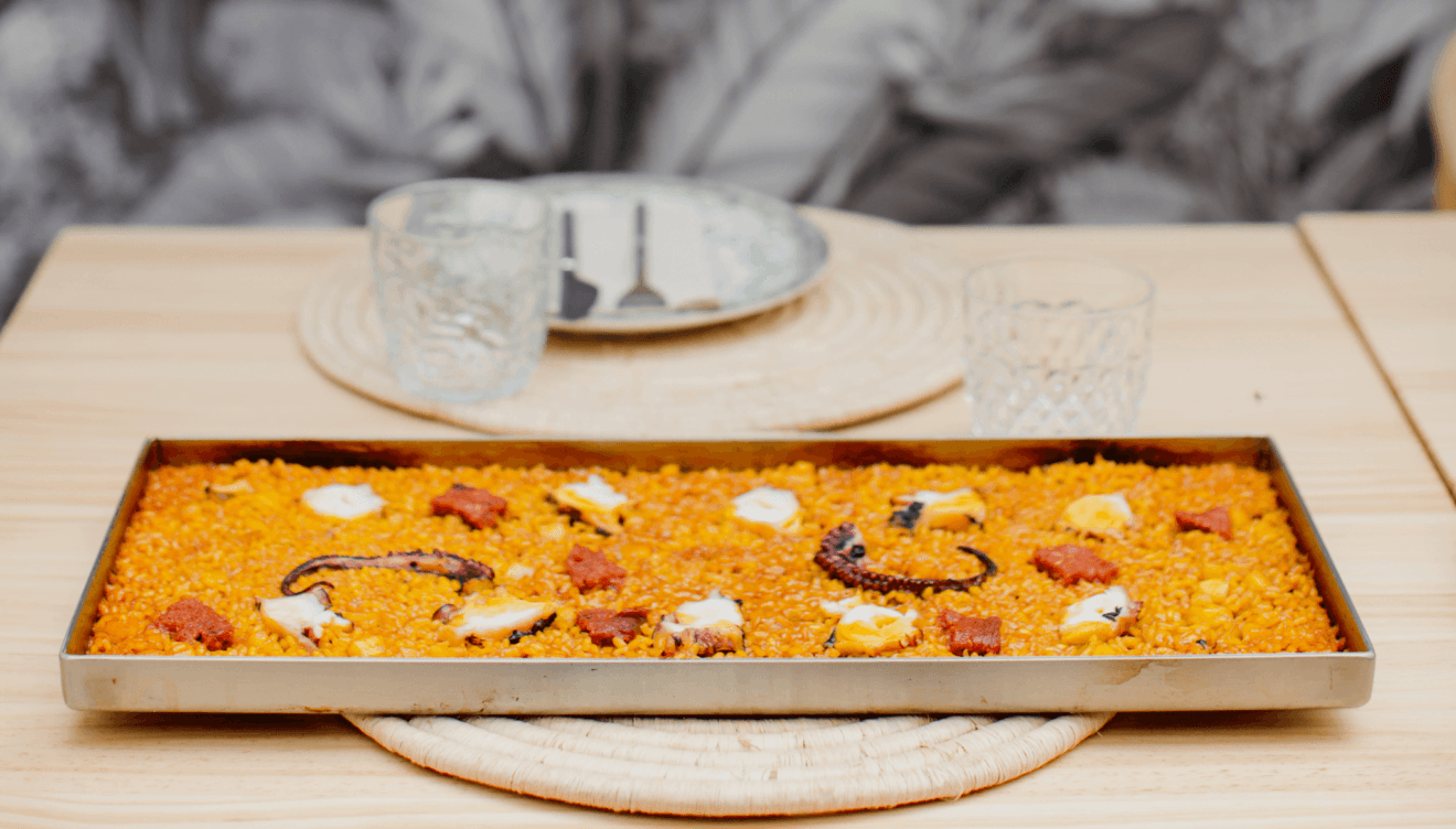 Arroces a la llanda en Escondida