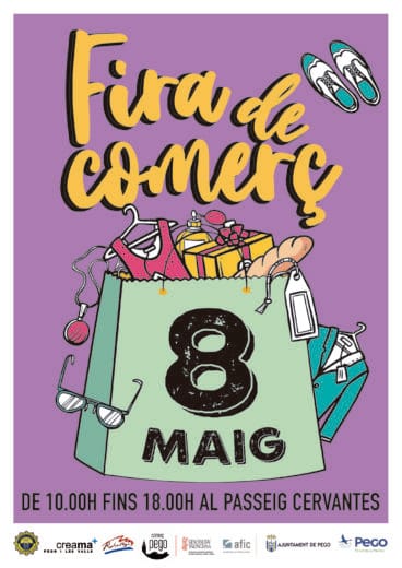 Cartel de la Fira del Comerç en Pego