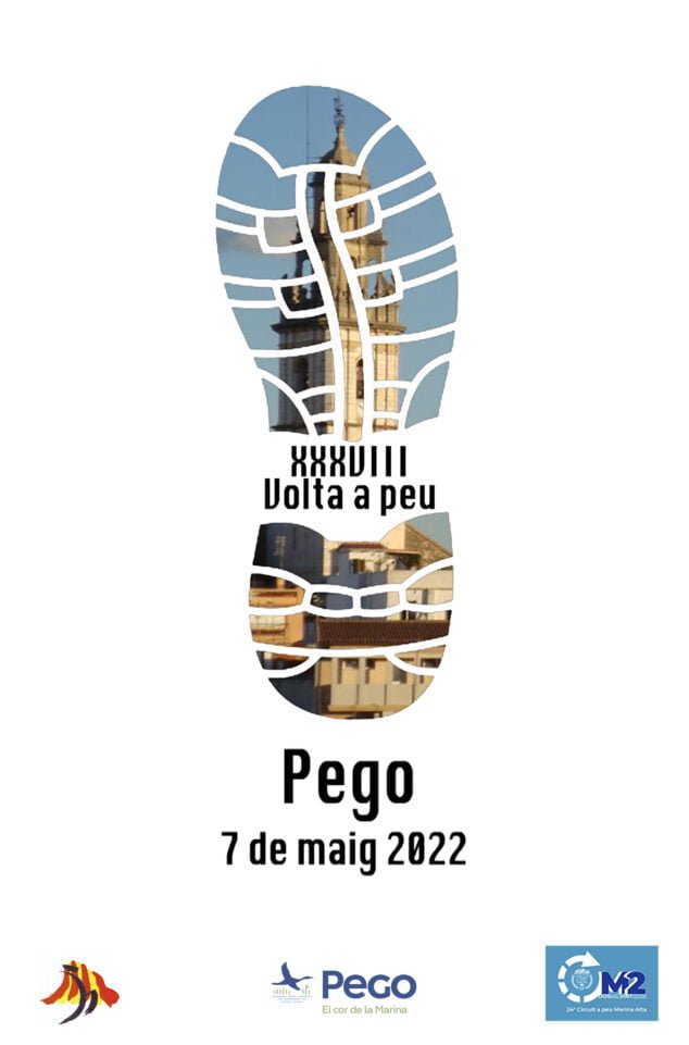 Imagen: Cartel de la Volta a Peu en Pego 2022