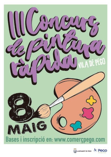 Cartel del III Concurso de Pintura Rápida en Pego