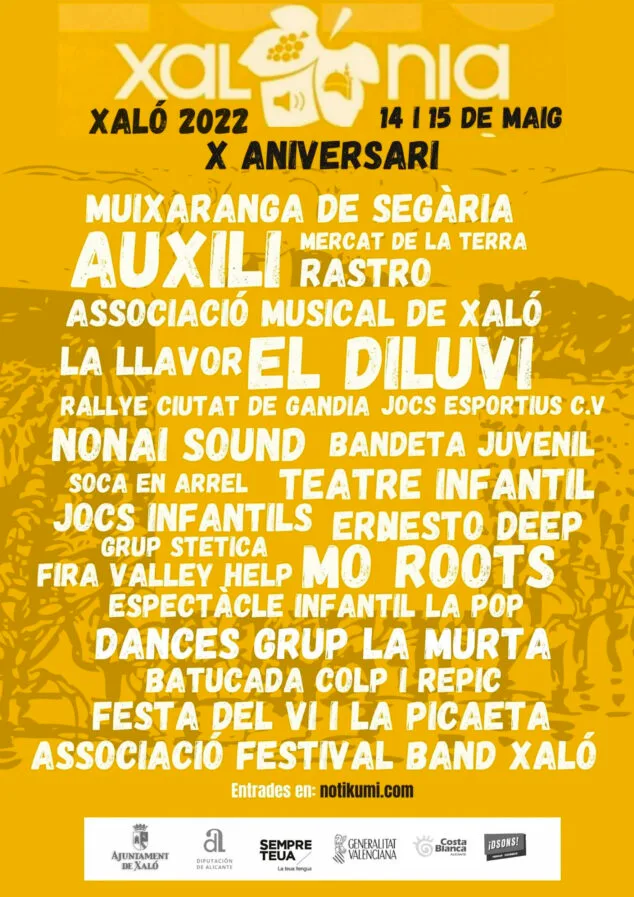 Xalónia 2022: Das ist das Programm des renommierten Festivals zu seinem zehnjährigen Jubiläum 1 Bild: Plakat von Xalónia 2022