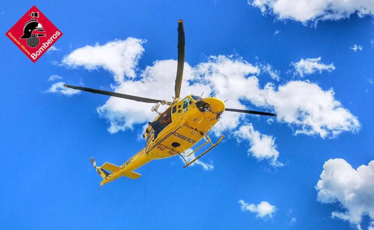 Helicóptero del Consorcio Provincial de Bomberos