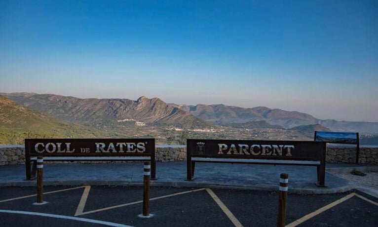 Imagen del mirador de Coll de Rates del Ayuntamiento de Parcent