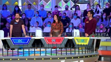 Javier Martínez (Beniarbeig) durante el concurso ‘La ruleta de la suerte’