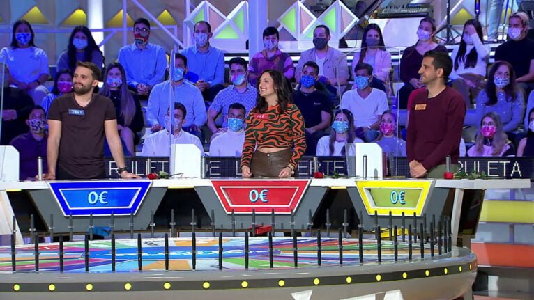 Javier Martínez (Beniarbeig) durante el concurso 'La ruleta de la suerte'