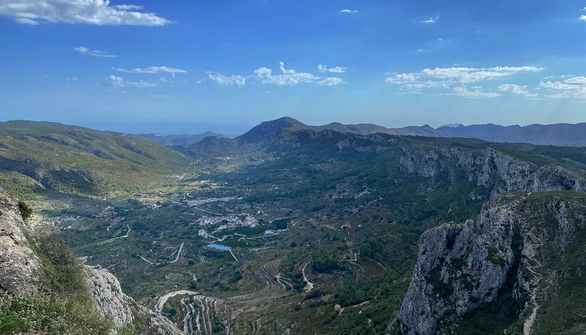 la marina alta desde la vall de gallinera