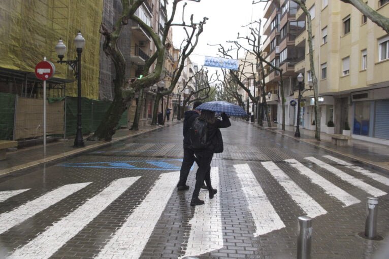 Lluvia en Dénia