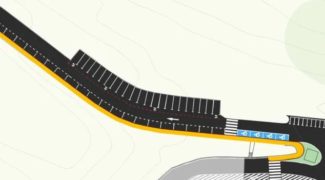 Imagen: Nuevo sistema de aparcamiento en la Cala del Moraig