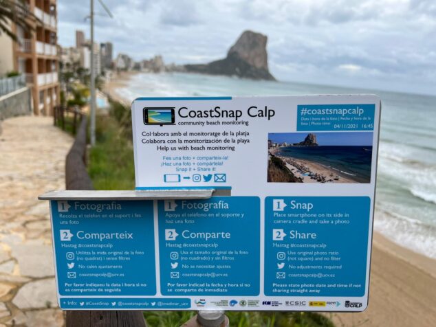 Imagen: Proyecto CoastSnap en Calp