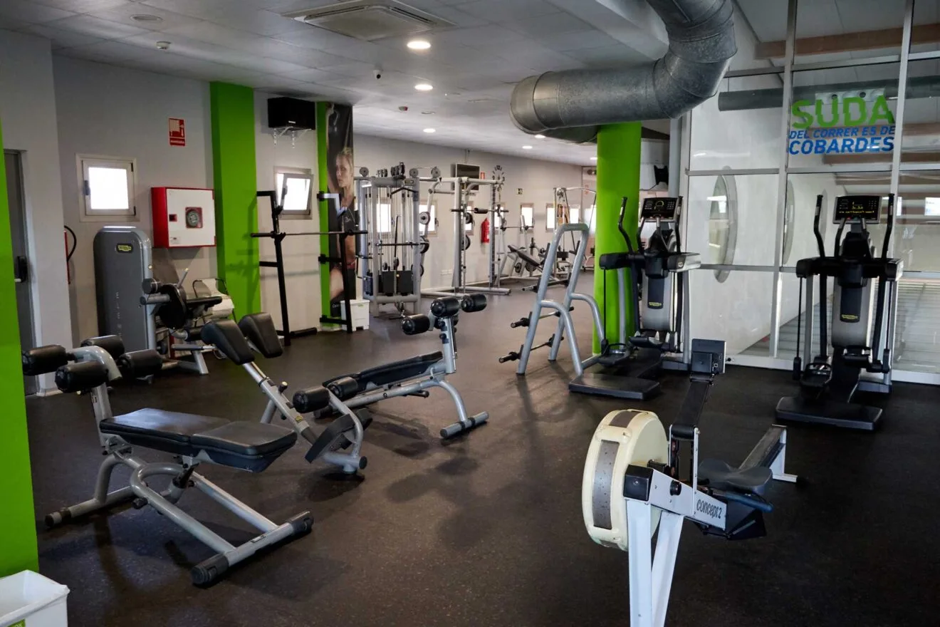 Sala de musculación del gimnasio de Dénia