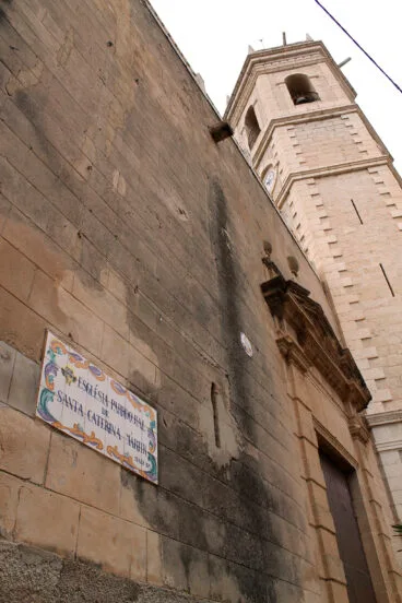 Torre del campanario en la Iglesia de Teulada