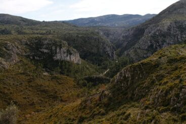 Vista del Barranc de l’Infern desde Vall d’Ebo