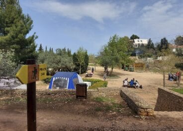 Zona de acampada en la Serra d’Oltà