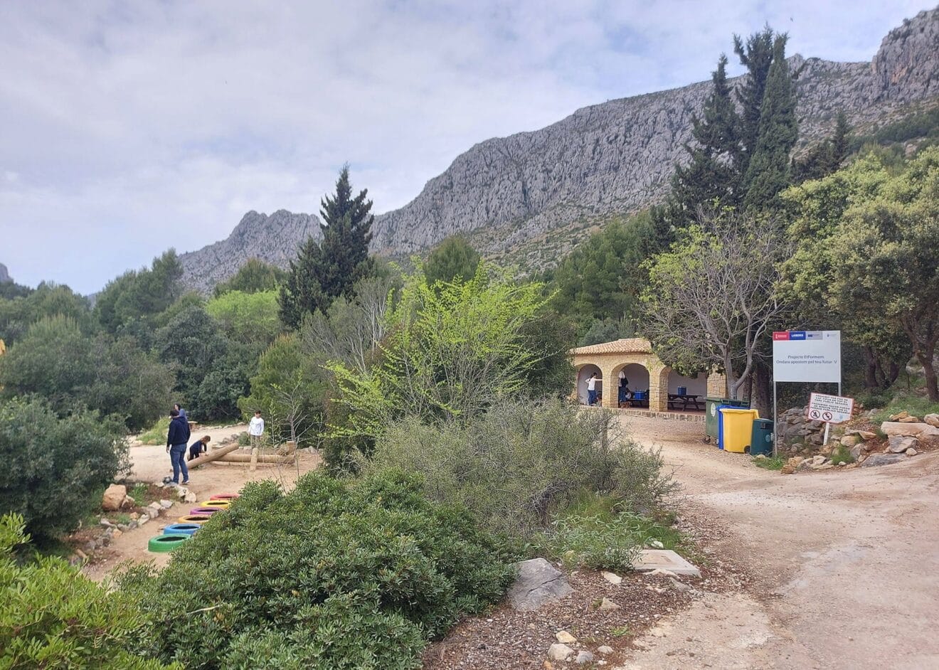 Zona de recreo en la Serra de Segària