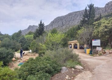 Zona de recreo en la Serra de Segària
