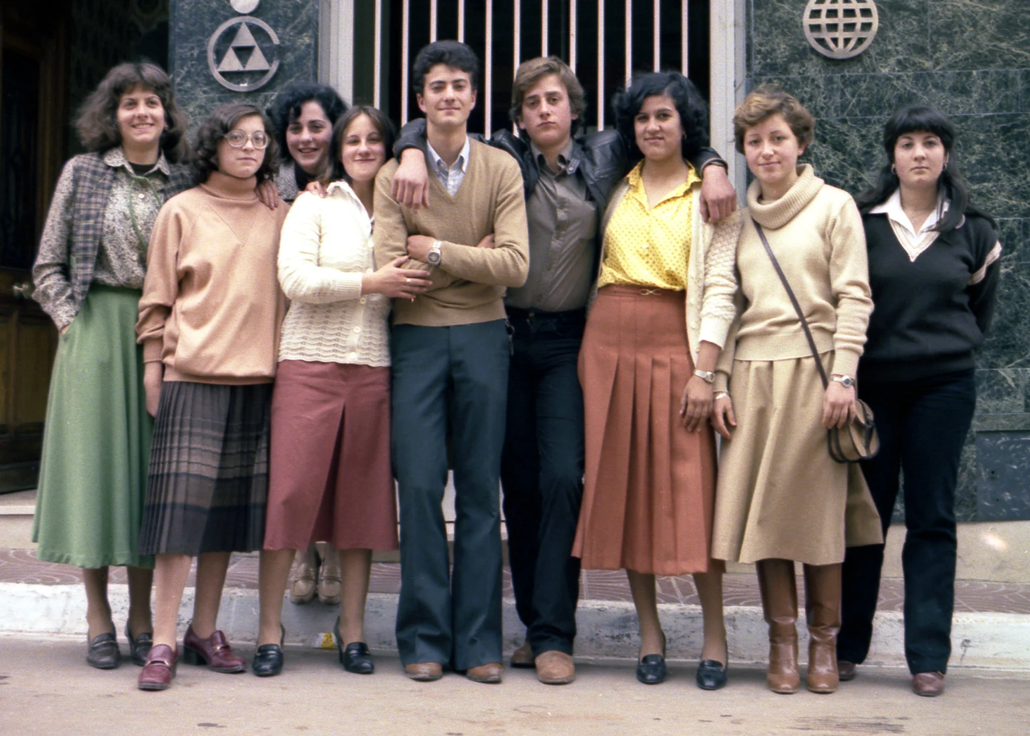 Amigos en las Fiestas de la Rosa del 1979