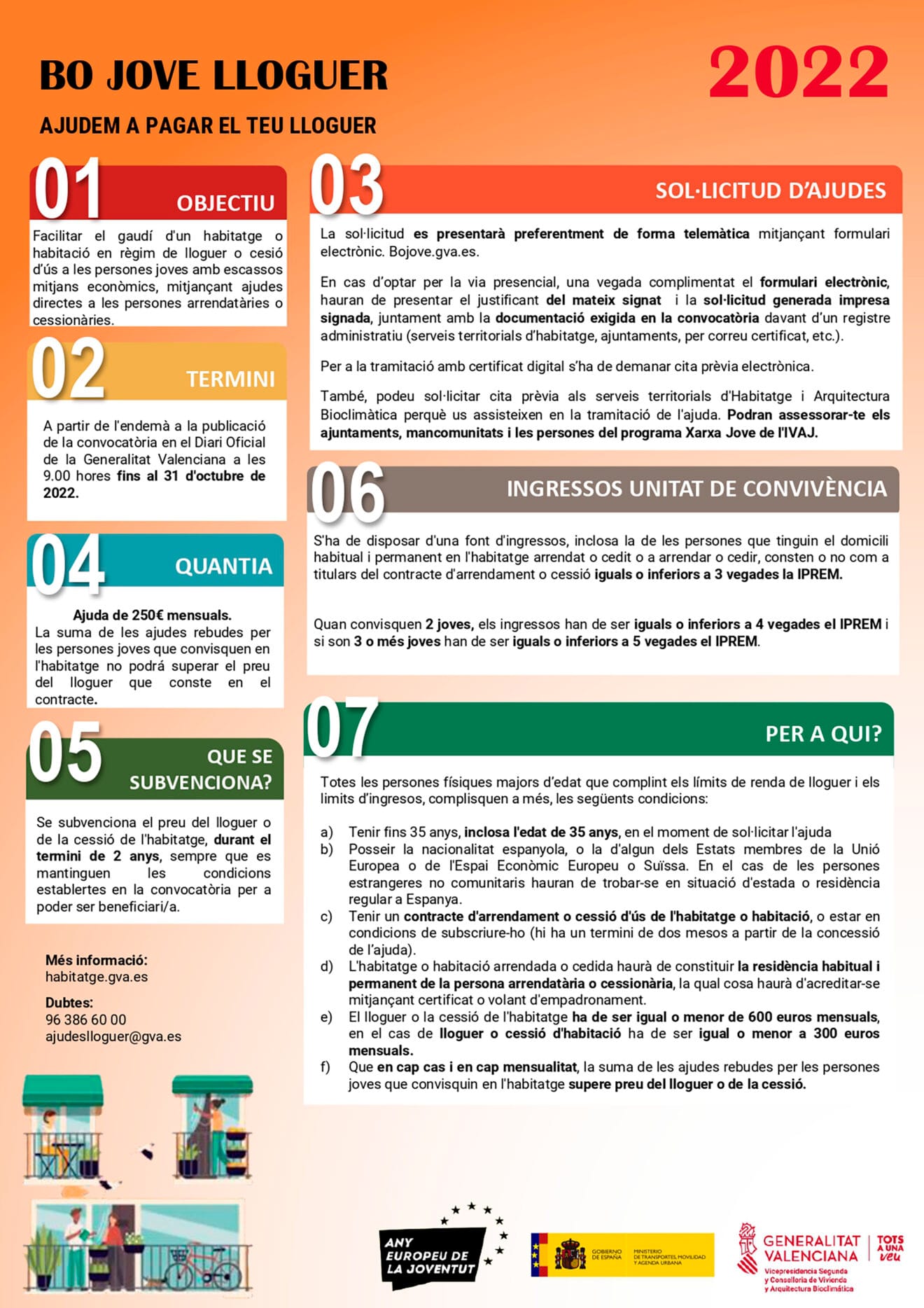 Cartel del Bo Jove Lloguer 2022