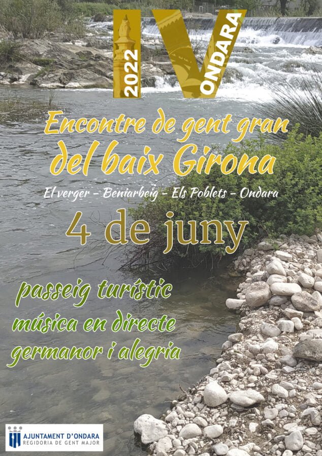 Imagen: Cartel del  IV Encontre Gent Gran del Baix Girona