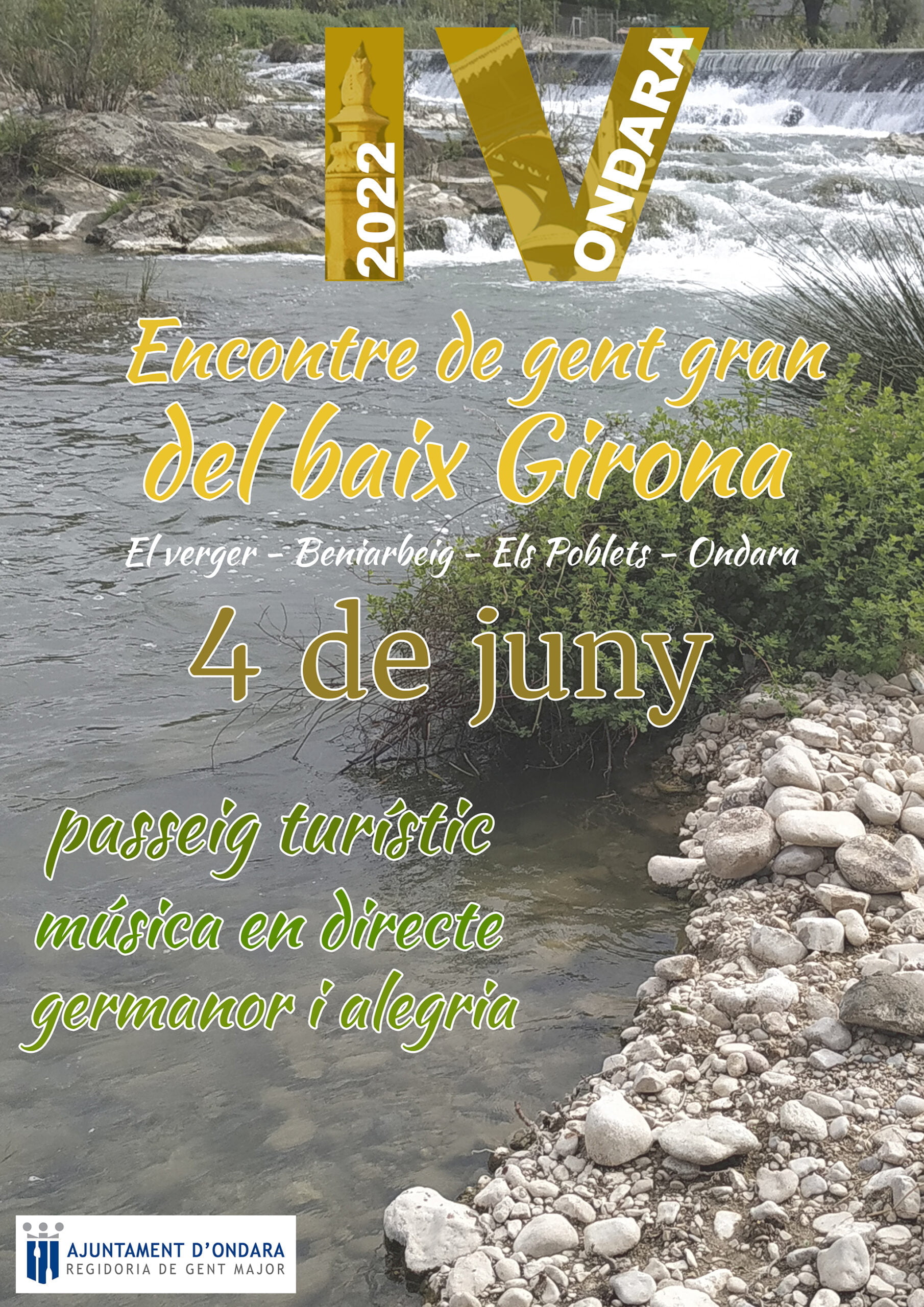 Cartel del  IV Encontre Gent Gran del Baix Girona