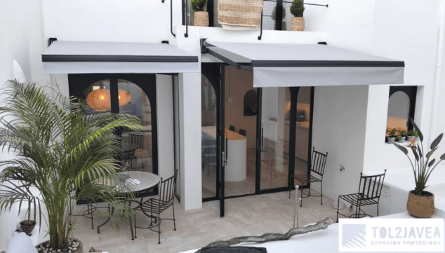 cerramientos con cortinas de cristal y techos moviles