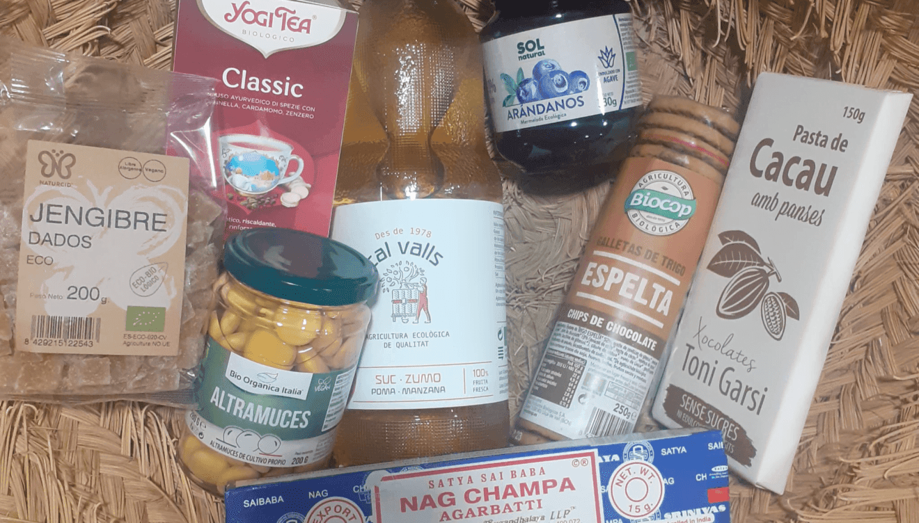 Cesta de productos ecológicos de Ecosomnis