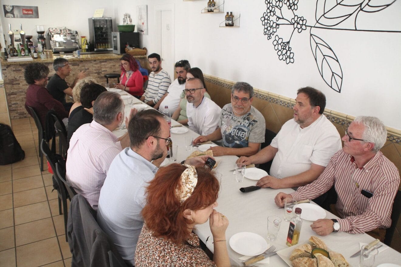 Comida celebrada en Pedreguer junto al líder catalán