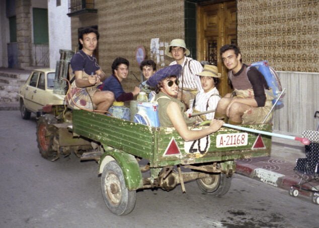 cuadrilla en las fiestas de los 80