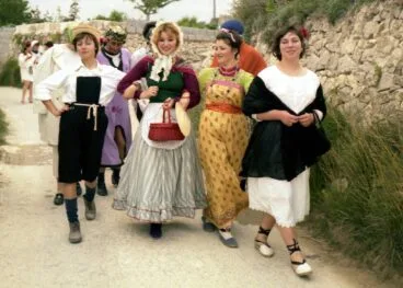 Desfile de disfraces en los 1980