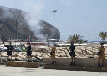 Disparo de arcabucería en Moraira 2018