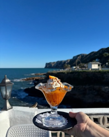 El toque dulce frente al Mediterráneo