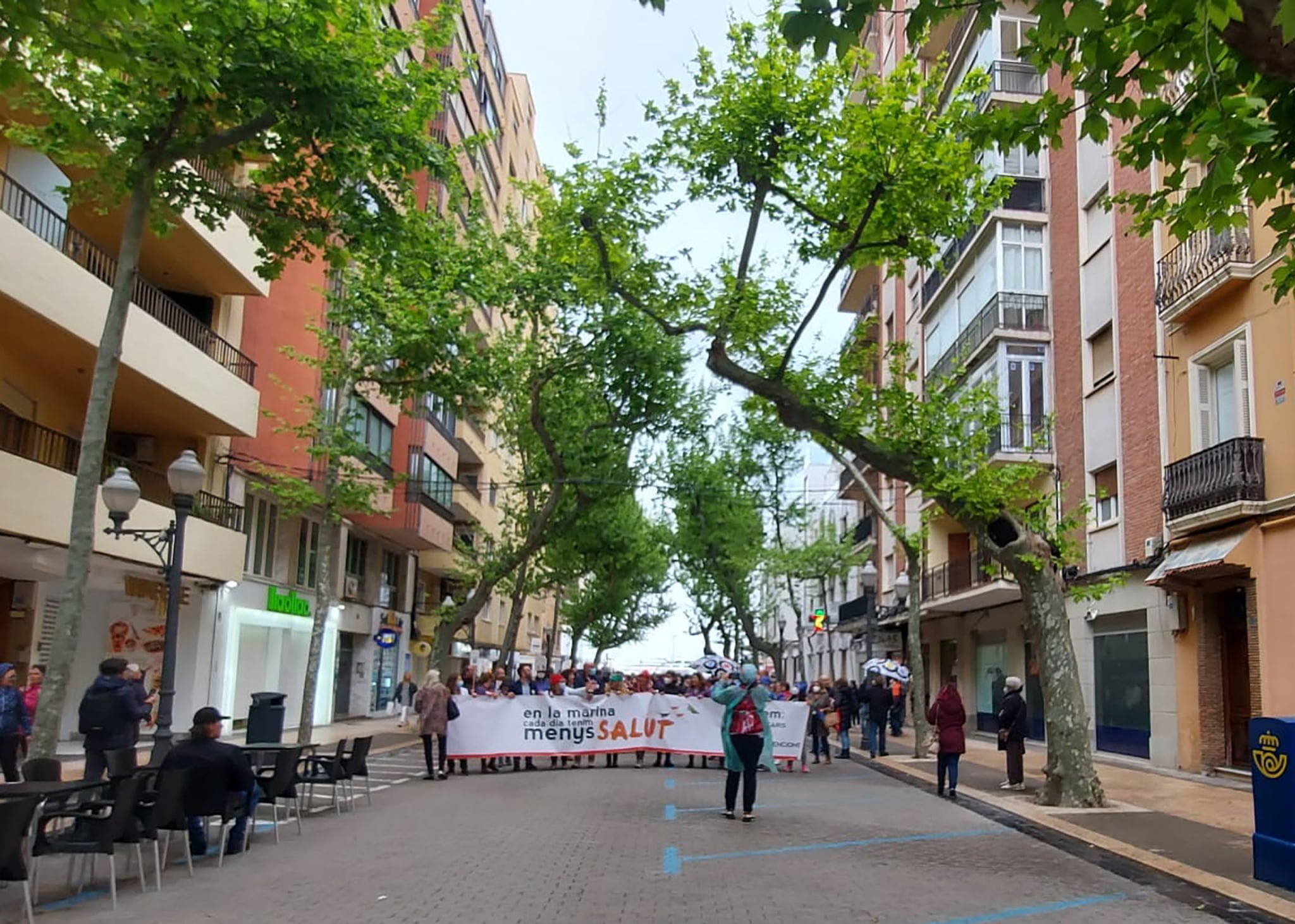 Inicio de la manifestación de Marina Salud en Marqués de Campo