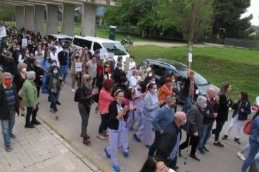 Manifestación en el Hospital de Dénia 04