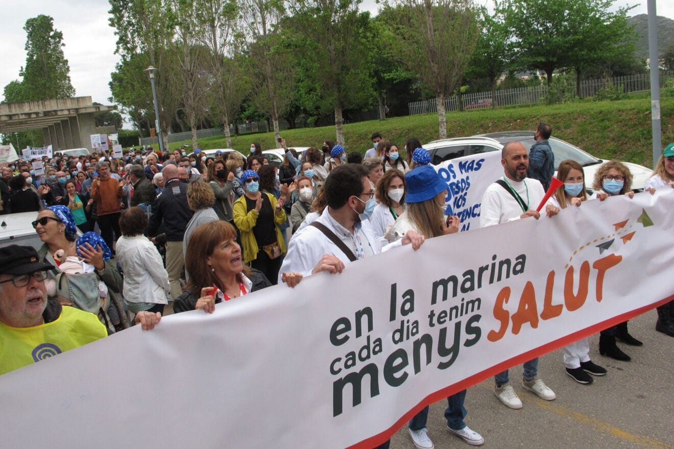 Manifestación en el Hospital de Dénia 11