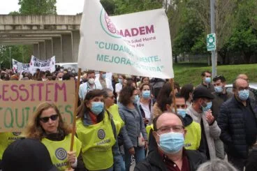 Manifestación en el Hospital de Dénia 14