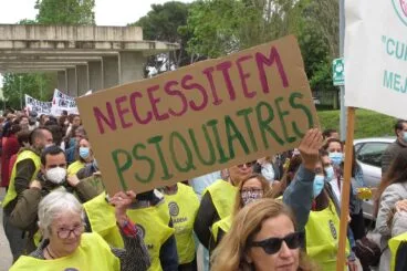 Manifestación en el Hospital de Dénia 15