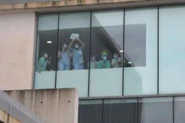 Manifestación en el Hospital de Dénia 35