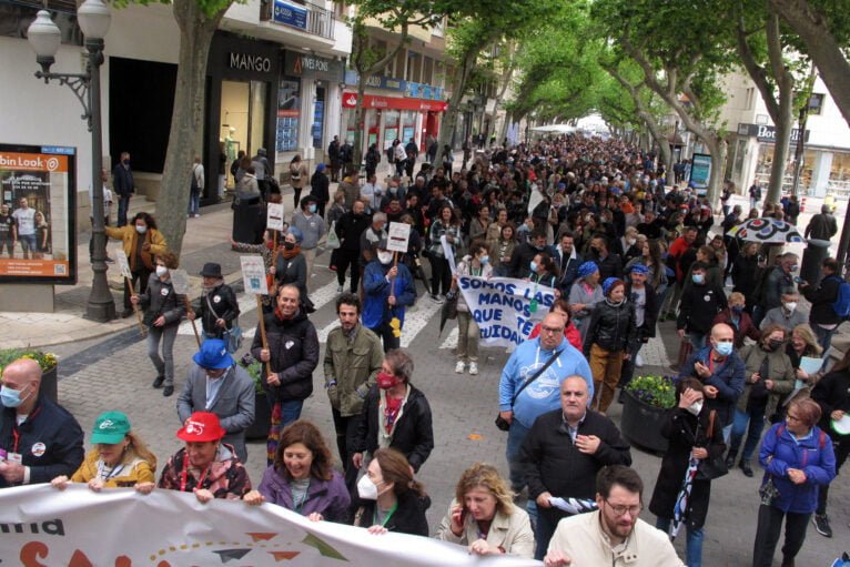 Manifestación por la sanidad comarcal en Dénia 17