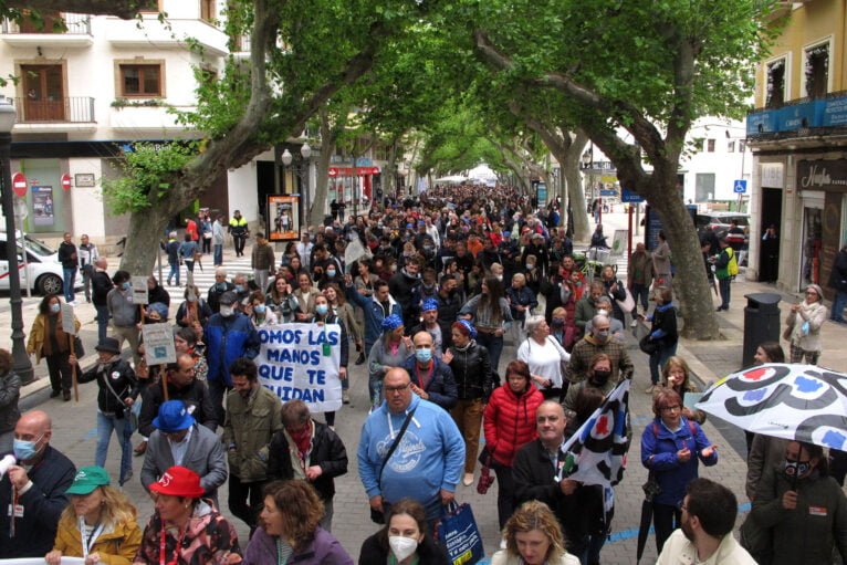 Manifestación por la sanidad comarcal en Dénia 18