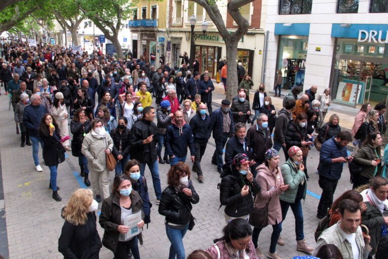 Manifestación por la sanidad comarcal en Dénia 23