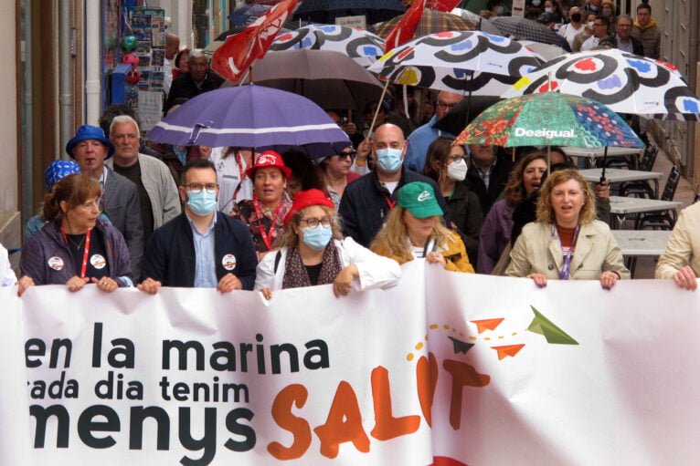 Manifestación por la sanidad comarcal en Dénia 31