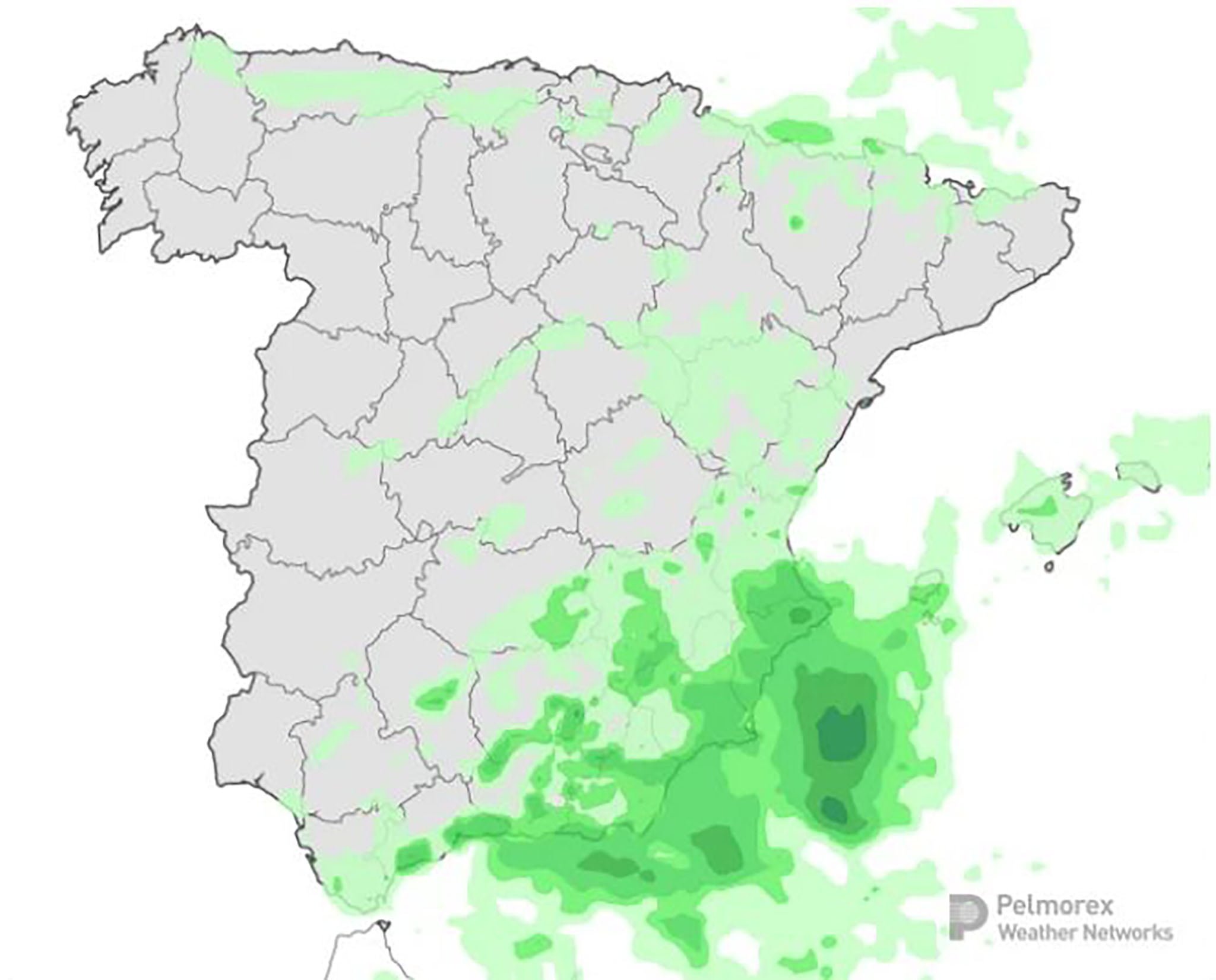 Mapa de precipitación del miércoles 4 a las 14.00 h – eltiempo.es