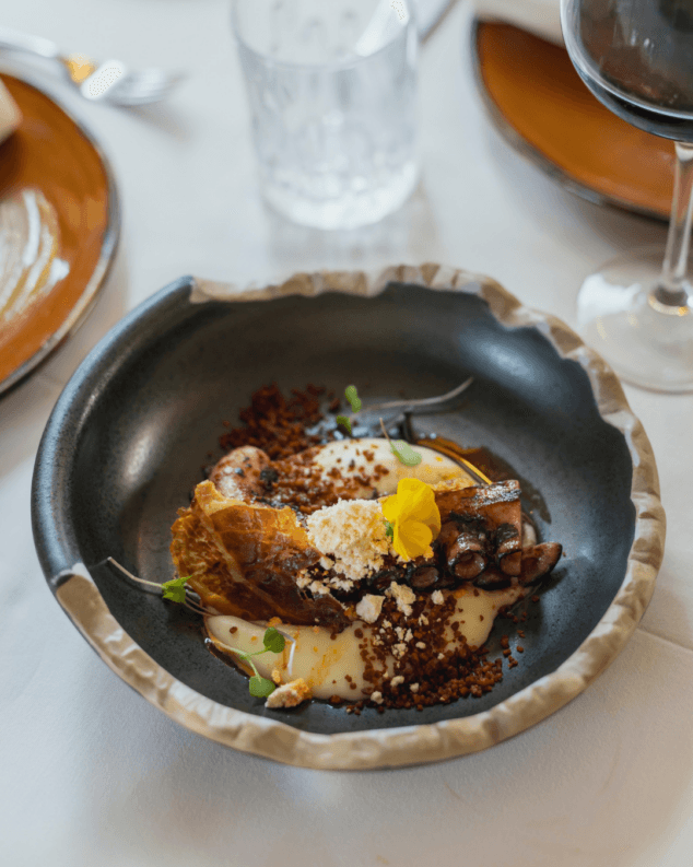 menu degustacion con productos de la marina alta