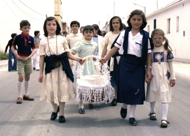 Niñas y niños de Benitatxell en el 1978