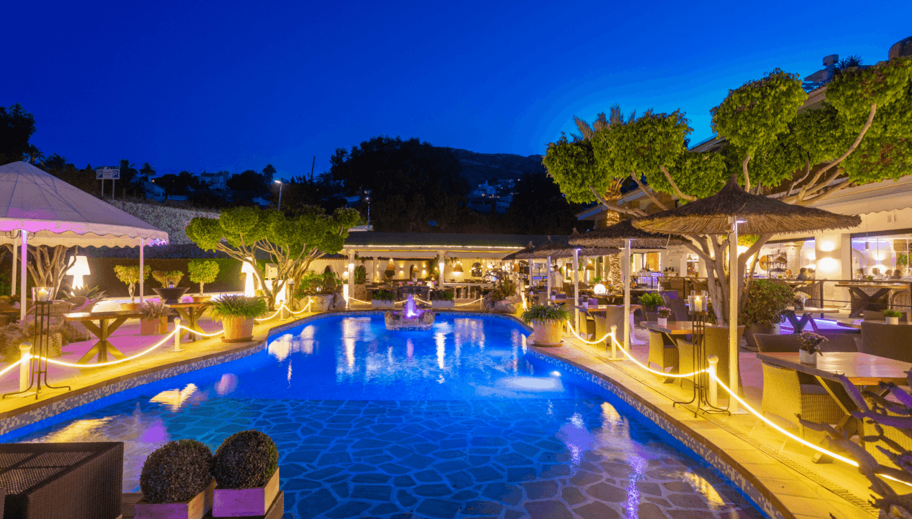 Restaurante en Calpe con piscina