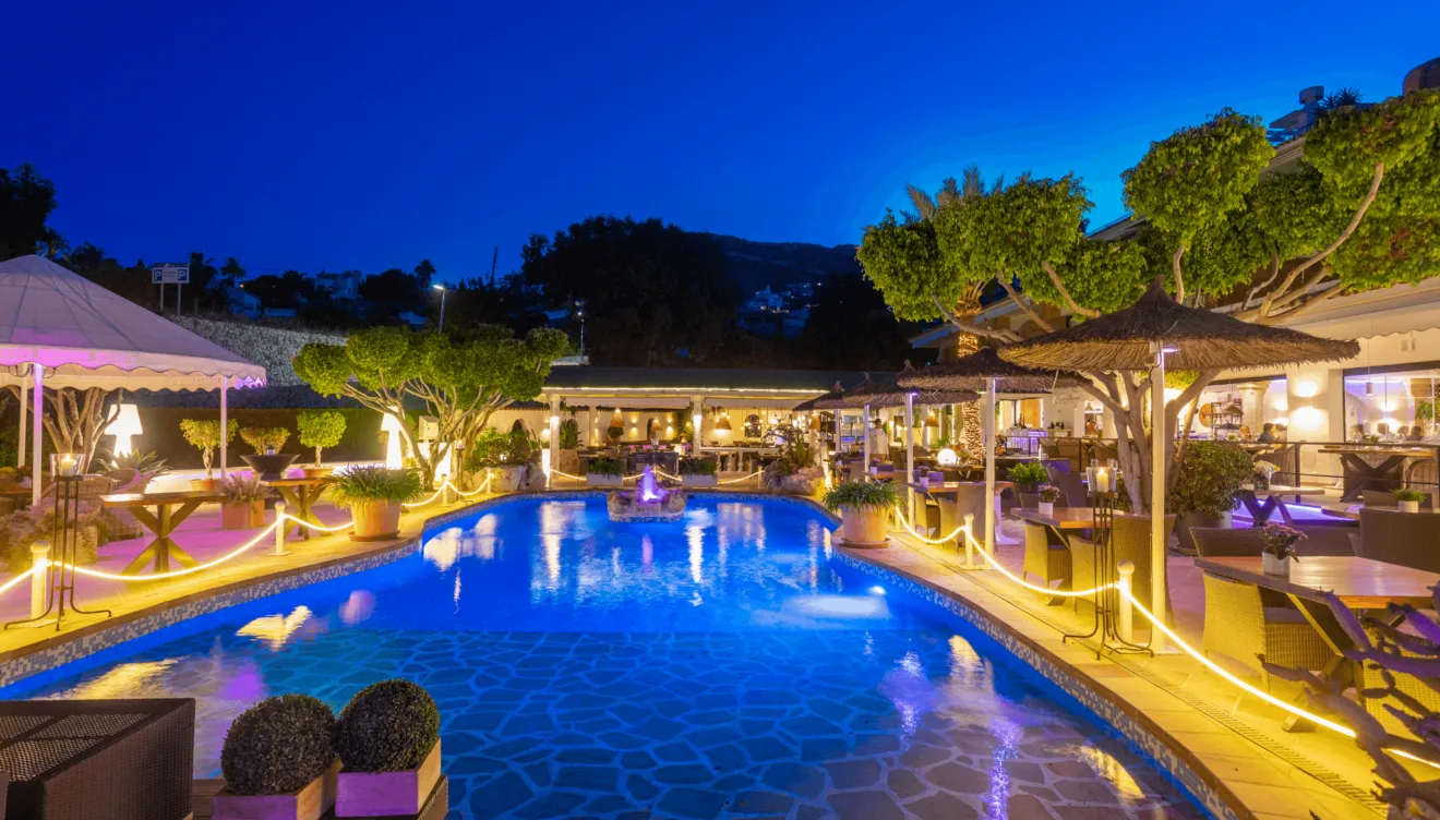 Restaurante en Calpe con piscina