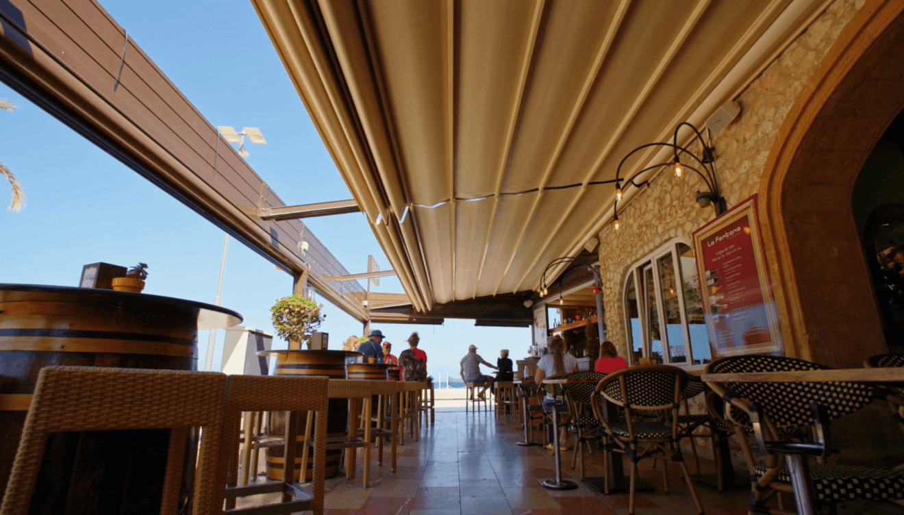 Toldos para bares y restaurantes