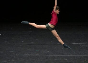 El bailarín durante una de las fases de la competición