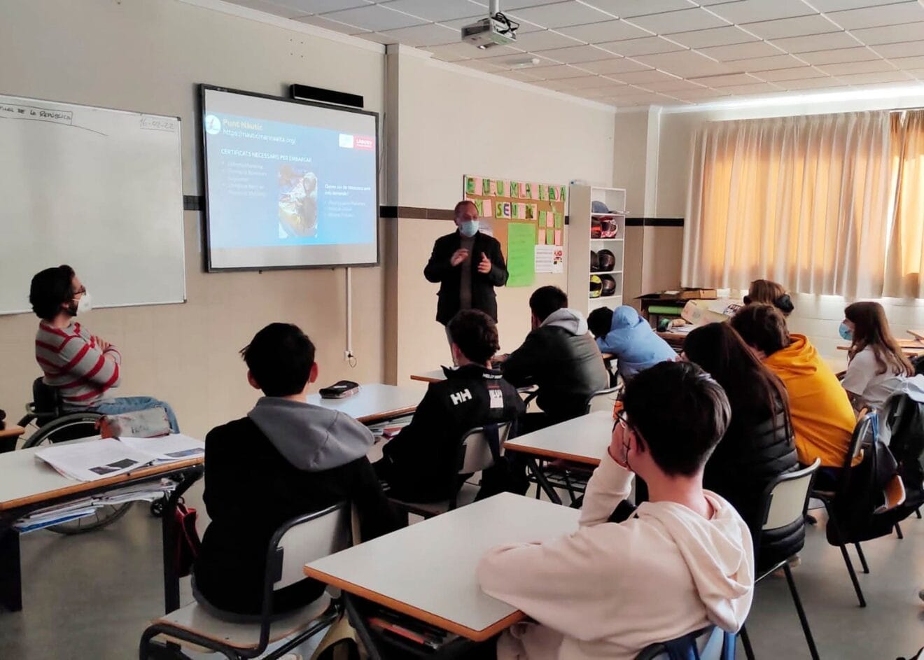 Una de las jornadas de la campaña del sector marítimo