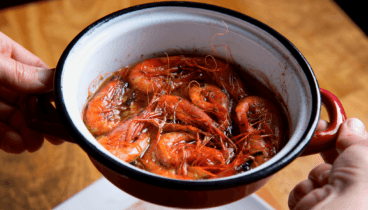 Auténtica gamba roja de la lonja de Jávea